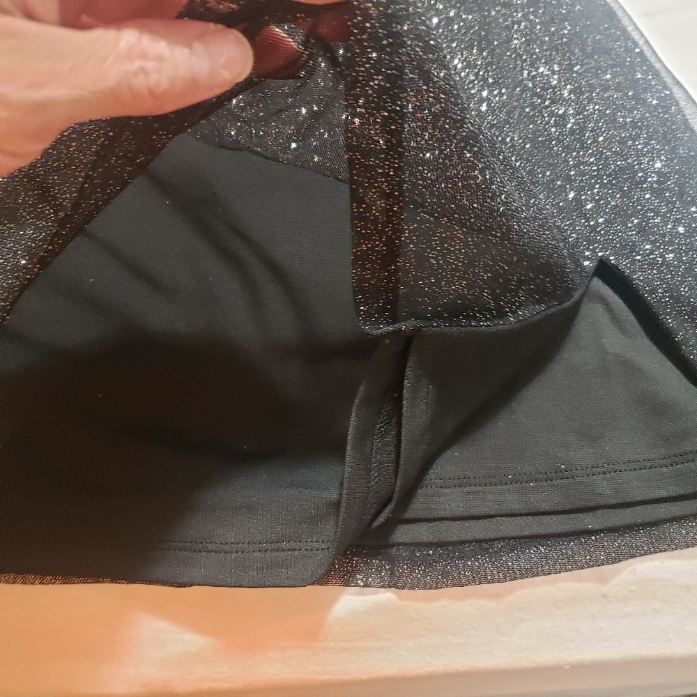 NEW SMALL BABYBOO PIXIE MINI DRESS-BLACK SPARKLE - Picture 10 of 12